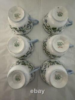 Vintage Shelley 15 Piece Fine Bone China Coffee Set In Pattern Harebell-Stunning