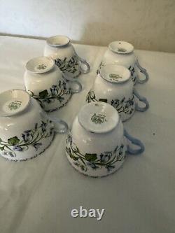 Vintage Shelley 15 Piece Fine Bone China Coffee Set In Pattern Harebell-Stunning