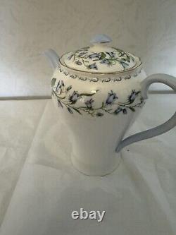 Vintage Shelley 15 Piece Fine Bone China Coffee Set In Pattern Harebell-Stunning