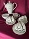 Vintage Shelley Black & White Vintage Coffee Setfantasy 1950's/60'-15 Pieces