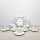 Vintage Shelley Bone China 13 Piece Floral Chintz Coffee Set Made In England Vgc