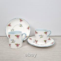 Vintage Shelley Bone China 13 Piece Floral Chintz Coffee Set Made In England VGC