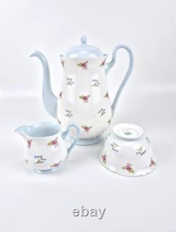 Vintage Shelley Bone China 13 Piece Floral Chintz Coffee Set Made In England VGC