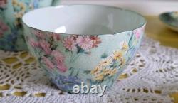 Vintage Shelley Melody 13453 Coffee Set Pot, Milker, Sugar Bowl Cups & Saucers