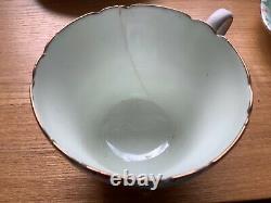 Vintage Shelley Melody coffee set. 1 cup missing, jug repaired, crack on 1 cup
