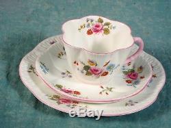 Vintage Shelley Rose and Red Daisy 13425 Dainty Tea Coffee Set Cups Bone China