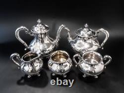 Vintage Silver Plate Tea Set Coffee Service 5 Piece Reed Barton Regent