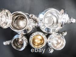 Vintage Silver Plate Tea Set Coffee Service 5 Piece Reed Barton Regent