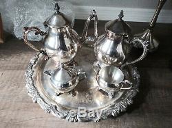Vintage Silver Plated Coffee Set 14 Items Silversmiths USA Quality