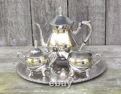 Vintage Silver Plated Tea/Coffee Set Four Piece