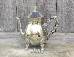 Vintage Silver Plated Tea/Coffee Set Four Piece