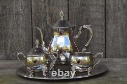 Vintage Silver Plated Tea/Coffee Set Four Piece