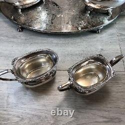 Vintage Silver Plated Tea/Coffee Set with tray By Viners Sheffield UK