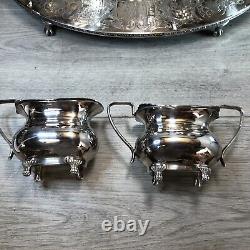 Vintage Silver Plated Tea/Coffee Set with tray By Viners Sheffield UK