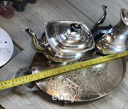 Vintage Silver Plated Tea/Coffee Set with tray By Viners Sheffield UK