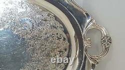 Vintage Silverplate Eternally Yours Serving Set Tray, Coffee Pots, Creamer and S