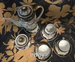 Vintage Smoke Dragonware Tea/Coffee Set Hand Painted Wales China 11pc