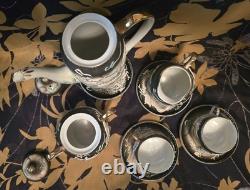 Vintage Smoke Dragonware Tea/Coffee Set Hand Painted Wales China 11pc