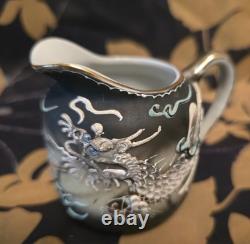 Vintage Smoke Dragonware Tea/Coffee Set Hand Painted Wales China 11pc