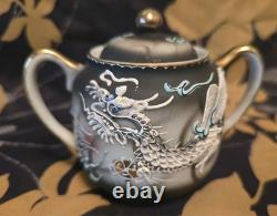 Vintage Smoke Dragonware Tea/Coffee Set Hand Painted Wales China 11pc