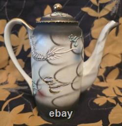 Vintage Smoke Dragonware Tea/Coffee Set Hand Painted Wales China 11pc