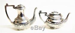 Vintage Solid Silver Miniature Tea Pot Coffee Pot Set Sugar Bowl Milk Jug & Tray