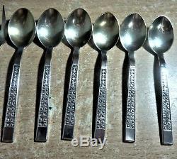 Vintage Soviet Silver 916 Coffee Set of 6 Spoons & 6 Forks & 1 Spoon 1974 year