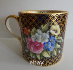 Vintage Spode Fine Bone China Floral Coffee Can And Saucer F1648-n