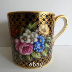 Vintage Spode Fine Bone China Floral Coffee Can And Saucer F1648-n