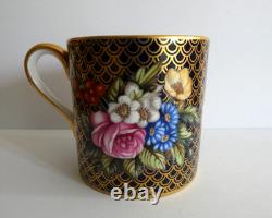 Vintage Spode Fine Bone China Floral Coffee Can And Saucer F1648-n