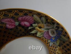 Vintage Spode Fine Bone China Floral Coffee Can And Saucer F1648-n