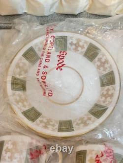 Vintage Spode Persia Green Coffee Set with Original Box