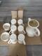 Vintage Staffordshire Tableware 9 Pcs Spring Bouquet Floral Coffee Cup Jug Set