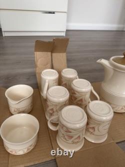 Vintage Staffordshire Tableware 9 Pcs Spring Bouquet Floral Coffee Cup Jug Set