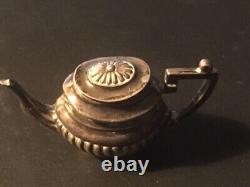 Vintage Sterling Silver Miniature Tea Coffee Set 1974/1975