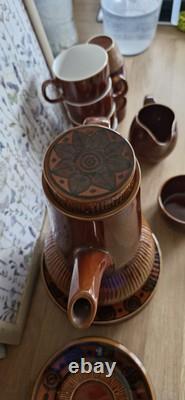Vintage Strata Monterrey 26 Piece Coffee Set made by British Anchor 1960s