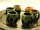 Vintage Studio Pottery Coffee Or Sipping Cups Set Of Six