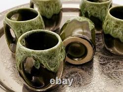 Vintage Studio Pottery Coffee Or Sipping Cups Set Of Six