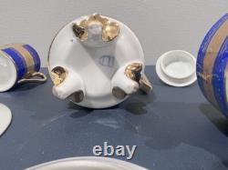 Vintage Stunning Royal Vienna Porcelain Turkish Coffee Set Extra Saucer