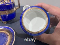 Vintage Stunning Royal Vienna Porcelain Turkish Coffee Set Extra Saucer