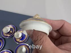 Vintage Stunning Royal Vienna Porcelain Turkish Coffee Set Extra Saucer