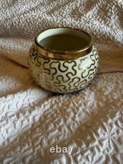 Vintage Sudlows Burden Made In England Gold Patterned Tea/Coffee Set. D. 65Y. H