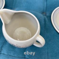 Vintage Susie Cooper Kestrel Blue Orchid Coffee Set Pot Jug Cups Saucers