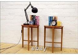 Vintage Table Coffee Side Folding Bedside Set Of 2 Teak Danish Design