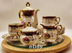 Vintage Tea Coffee Set FRESH CHINA 15 Piece Mother of Pearl Effect Japan