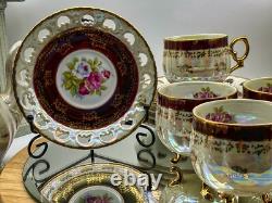 Vintage Tea Coffee Set FRESH CHINA 15 Piece Mother of Pearl Effect Japan