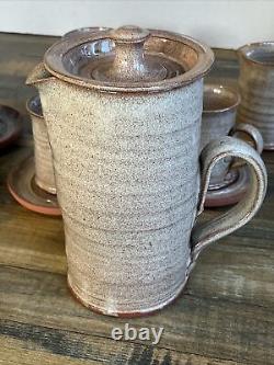 Vintage Tea / Coffee Set Isle Of Cumbrae Studio Pottery Donald & Elizabeth Swan
