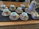 Vintage Thai Benjarong Porcelain Coffee And Tea Set. 18c Gold Detail. Vgc