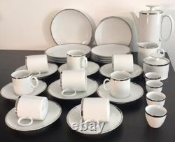 Vintage, Thomas Germany, Medallion Platinum, 35pce Coffee / Breakfast Set For 4