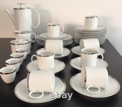 Vintage, Thomas Germany, Medallion Platinum, 35pce Coffee / Breakfast Set For 4